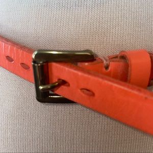 Belt Faux Leather Orange